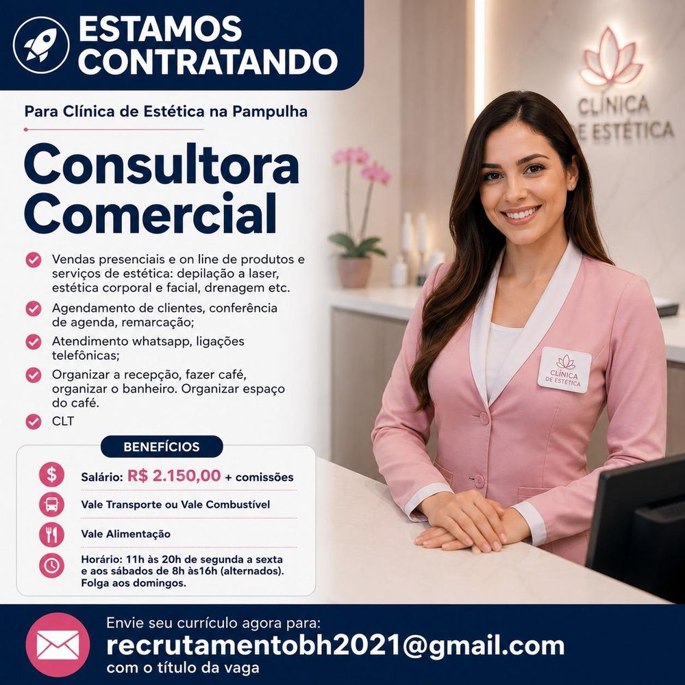Consultora Comercial — Clínica de Estética