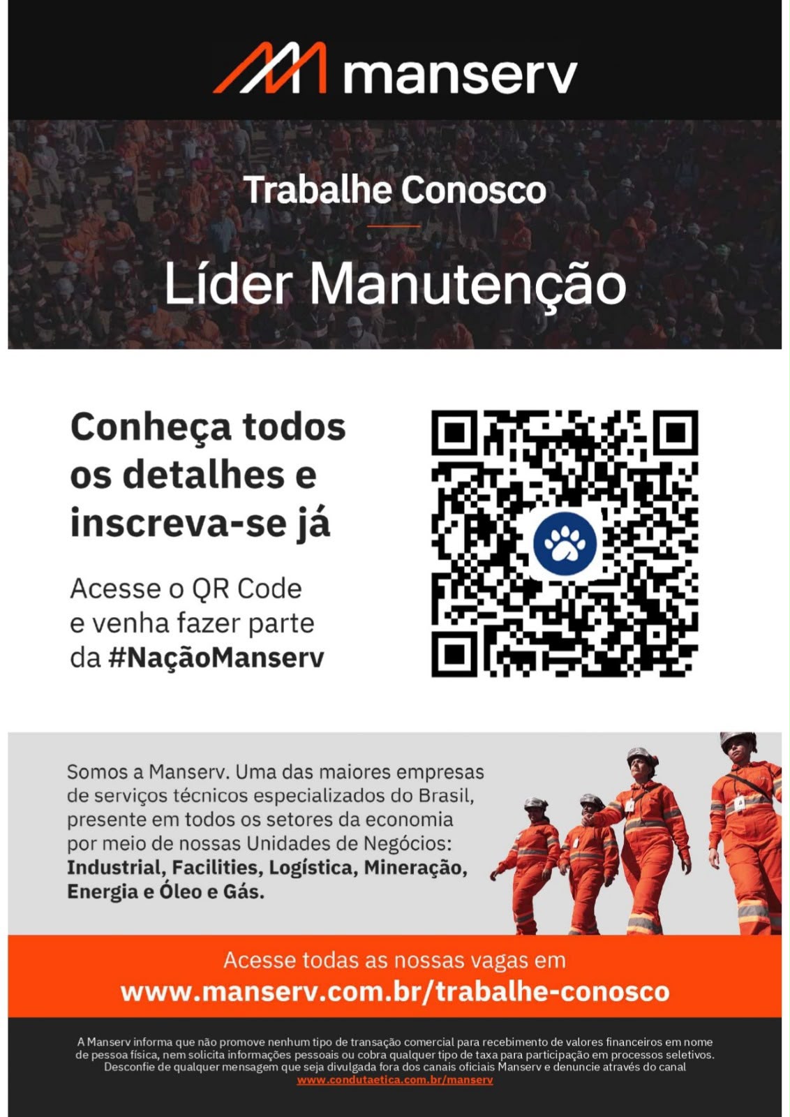 Líder de Manutenção — Manserv