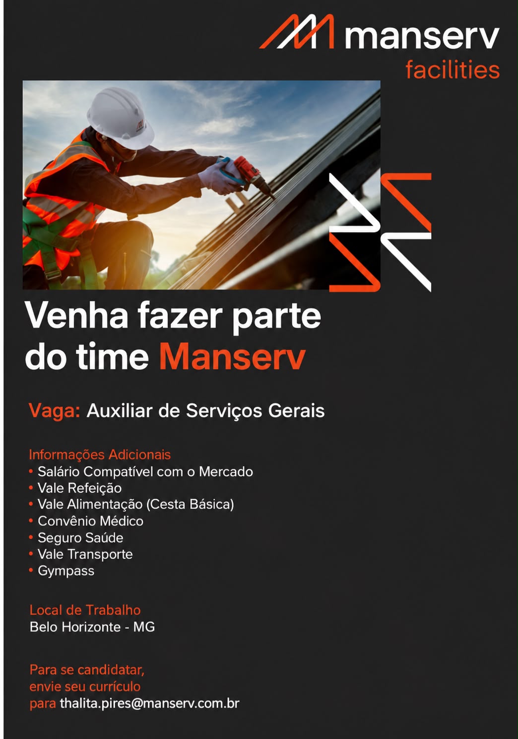 Auxiliar de Serviços Gerais — Manserv