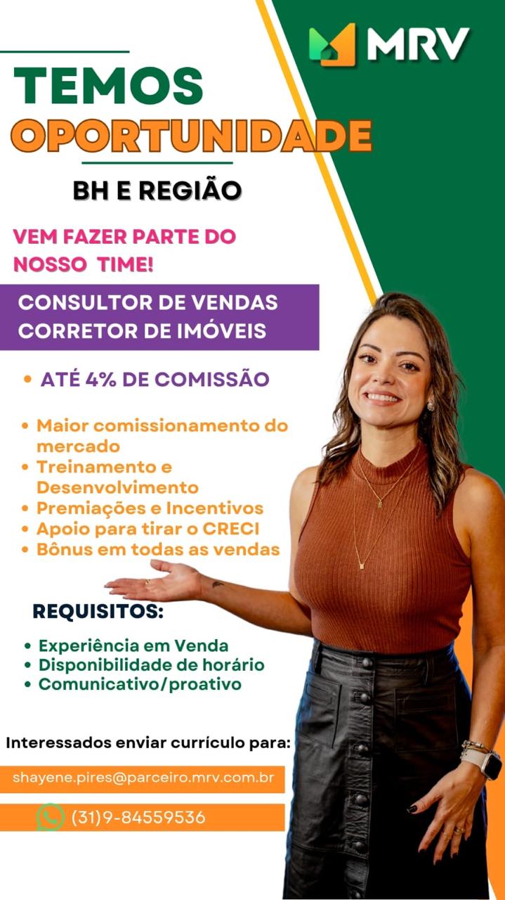 Consultor de Vendas / Corretor de Imóveis — MRV