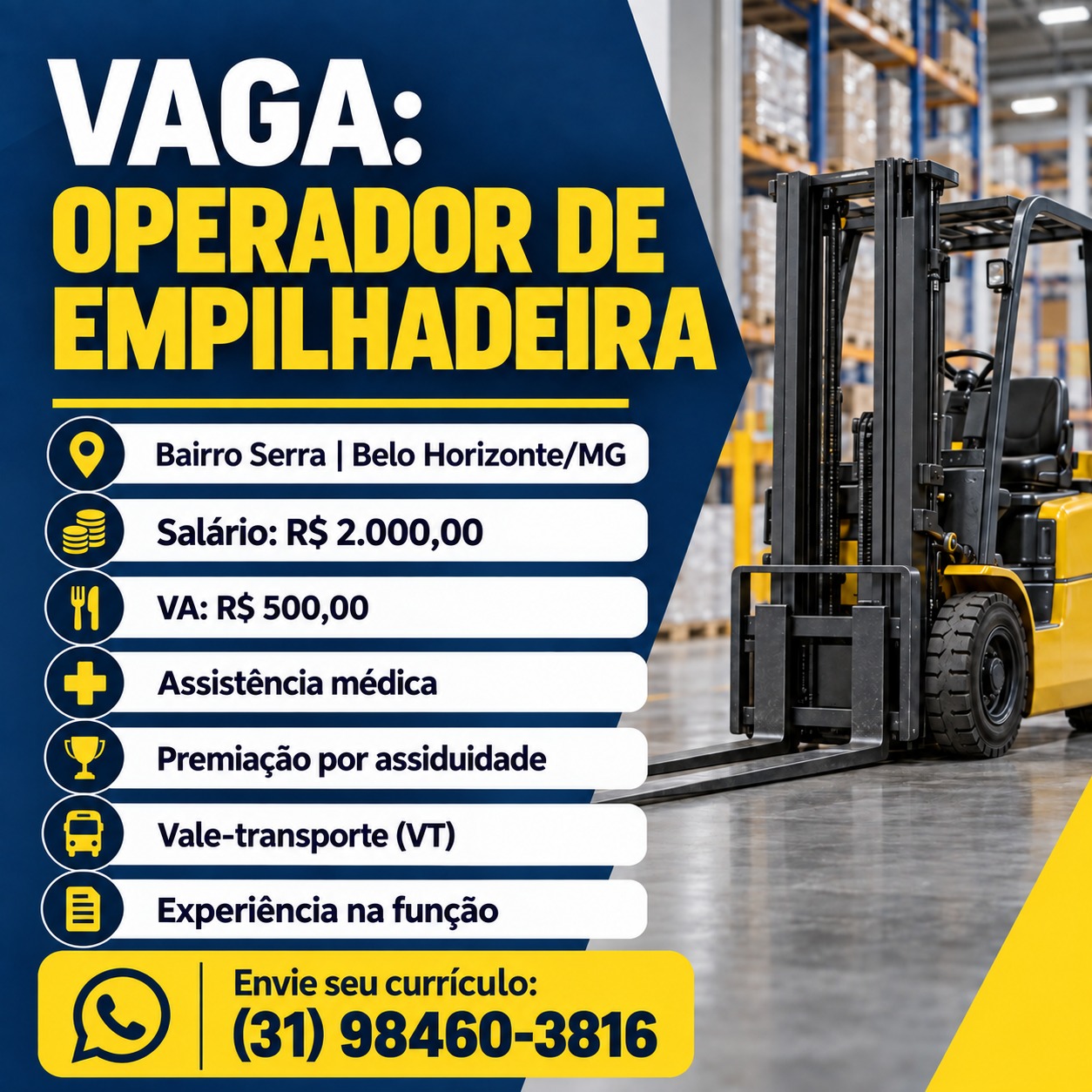 Operador de Empilhadeira